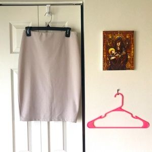 LuLu’s Cream Pencil Skirt Size 4/6